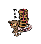 たべものとくまさん。（個別スタンプ：37）