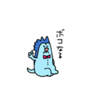 青い犬のチビちゃんスタンプ（個別スタンプ：20）