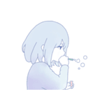 ゆううつしょうじょ（個別スタンプ：2）