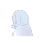 ゆううつしょうじょ（個別スタンプ：4）