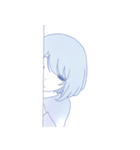ゆううつしょうじょ（個別スタンプ：5）
