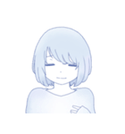 ゆううつしょうじょ（個別スタンプ：8）