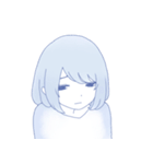 ゆううつしょうじょ（個別スタンプ：9）