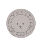 ライオンくん表情（個別スタンプ：1）