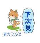 広東語＆日本語 バイリンガル柴犬スタンプ（個別スタンプ：10）