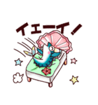 スイミンギョ～ヨコになりたいお魚さん～（個別スタンプ：3）