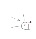 シンプルなおばけさん（個別スタンプ：3）