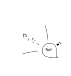 シンプルなおばけさん（個別スタンプ：4）