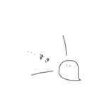 シンプルなおばけさん（個別スタンプ：7）