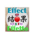 二字熟語の英語とイタリア語4（個別スタンプ：8）