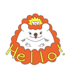 ハリネズミのふとんとまくら（個別スタンプ：1）