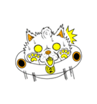 ネコUFO＆ブルUFO（個別スタンプ：6）