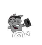 サラリーマンキャットの日常（個別スタンプ：14）