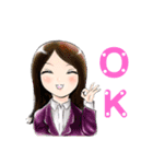 女の子キャら（個別スタンプ：7）