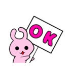 プレートうさぎ。（個別スタンプ：11）