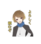 道化を演じる主人公スタンプ（個別スタンプ：1）