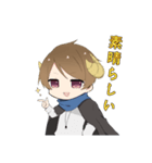 道化を演じる主人公スタンプ（個別スタンプ：4）