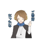 道化を演じる主人公スタンプ（個別スタンプ：5）