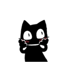 ハートがいっぱい黒猫スタンプ（English）（個別スタンプ：22）