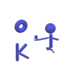 立体棒人間（個別スタンプ：1）