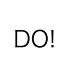 シンプル文字 ど ver.（個別スタンプ：16）