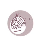 文系めがねちゃん その1（個別スタンプ：3）