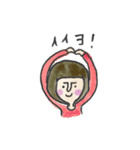 ハニコの手書きスタンプ（個別スタンプ：6）