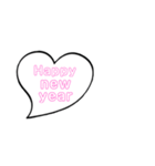 年末年始に使える吹き出しスタンプ✩*（個別スタンプ：8）
