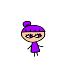 とにかく紫が好きな女の子（個別スタンプ：7）