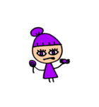 とにかく紫が好きな女の子（個別スタンプ：8）