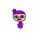 とにかく紫が好きな女の子（個別スタンプ：9）
