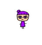 とにかく紫が好きな女の子（個別スタンプ：10）