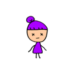 とにかく紫が好きな女の子（個別スタンプ：20）