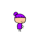 とにかく紫が好きな女の子（個別スタンプ：25）