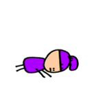 とにかく紫が好きな女の子（個別スタンプ：27）