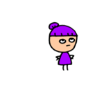 とにかく紫が好きな女の子（個別スタンプ：28）