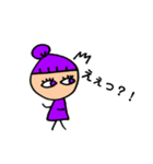とにかく紫が好きな女の子（個別スタンプ：34）