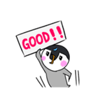 ざわざわ子ペンギンと仲間たち（個別スタンプ：5）