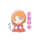 一言女の子（個別スタンプ：3）