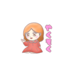 一言女の子（個別スタンプ：6）