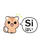 ねことイタグレ イタリア語 ver（個別スタンプ：2）