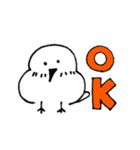 まるっことりさん【日常＆敬語】（個別スタンプ：3）