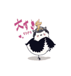 武将シマエナガ（個別スタンプ：14）