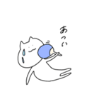 しろにゃん。（個別スタンプ：11）