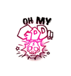 かっこいい／かわいいイラスト＋ひとこと（個別スタンプ：4）