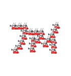 動く 擦れうさぎ文字（個別スタンプ：11）