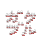 動く 擦れうさぎ文字（個別スタンプ：23）