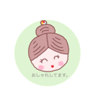 お団子お姉さんの短いご挨拶（個別スタンプ：6）