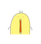 表情が豊かすぎるひよこ（個別スタンプ：4）