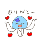 クラゲとメンダコ。（個別スタンプ：3）